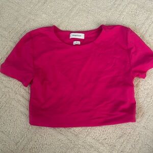 aritzia contour babaton cropped shirt